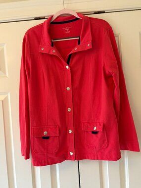 Karen Scott Jacket Coral Size 0X